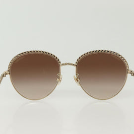 CHANEL Sunglasses metal Silver tone CC Auth 136551M - 0