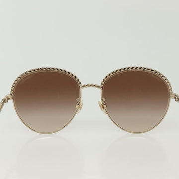 CHANEL Sunglasses metal Silver tone CC Auth 136551M - 0