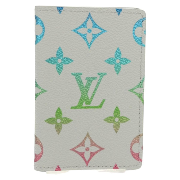LOUIS VUITTON Multicolor Organizer De Poch Card Case Gray M13910 LV Auth 136560SAM