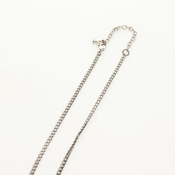 LOUIS VUITTON Shell Necklace metal Silver M01495 LV Auth 136561M