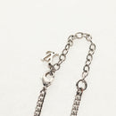 LOUIS VUITTON Shell Necklace metal Silver M01495 LV Auth 136561M-17