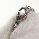 LOUIS VUITTON Shell Necklace metal Silver M01495 LV Auth 136561M-11