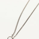 LOUIS VUITTON Shell Necklace metal Silver M01495 LV Auth 136561M-6