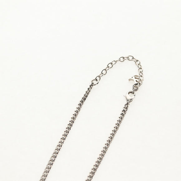 LOUIS VUITTON Shell Necklace metal Silver M01495 LV Auth 136561M