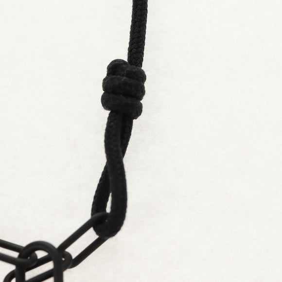 LOUIS VUITTON Lockit Virgil Abloh Bracelet Titanium Black Q05270 LV Auth 136563M