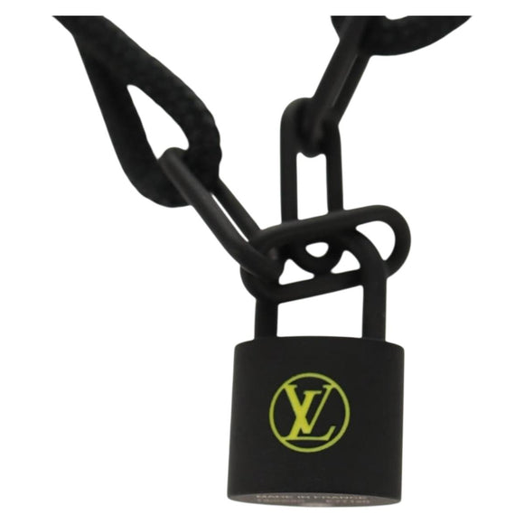 LOUIS VUITTON Lockit Virgil Abloh Bracelet Titanium Black Q05270 LV Auth 136563M