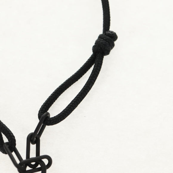 LOUIS VUITTON Lockit Virgil Abloh Bracelet Titanium Black Q05270 LV Auth 136563M