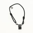LOUIS VUITTON Lockit Virgil Abloh Bracelet Titanium Black Q05270 LV Auth 136563M-6