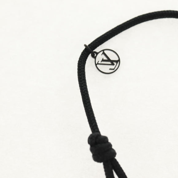 LOUIS VUITTON Lockit Virgil Abloh Bracelet Titanium Black Q05270 LV Auth 136563M