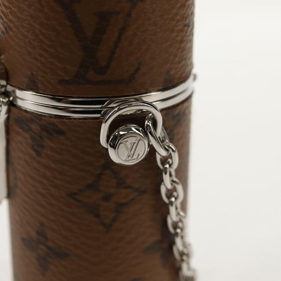 LOUIS VUITTON Monogram Reverse Lipstick Case Cosmetic Pouch MP2407 Auth 136564M