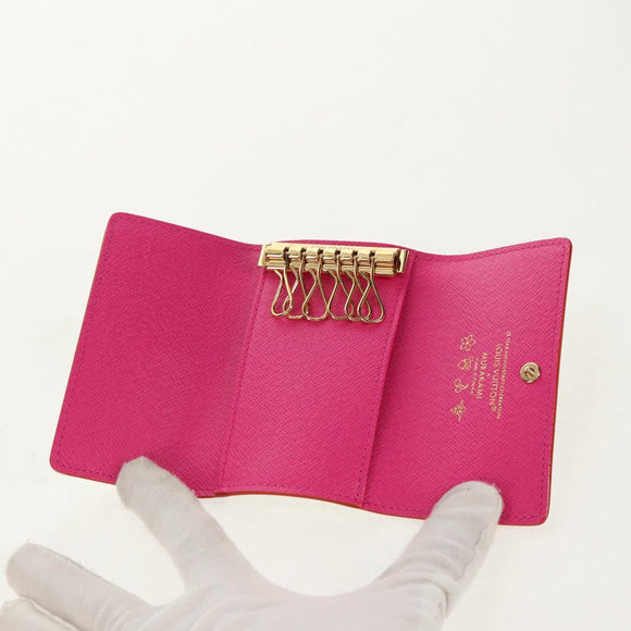 LOUIS VUITTON Multicolor LVxTM Multicles 6 Key Case White M14092 LV Auth 136566M