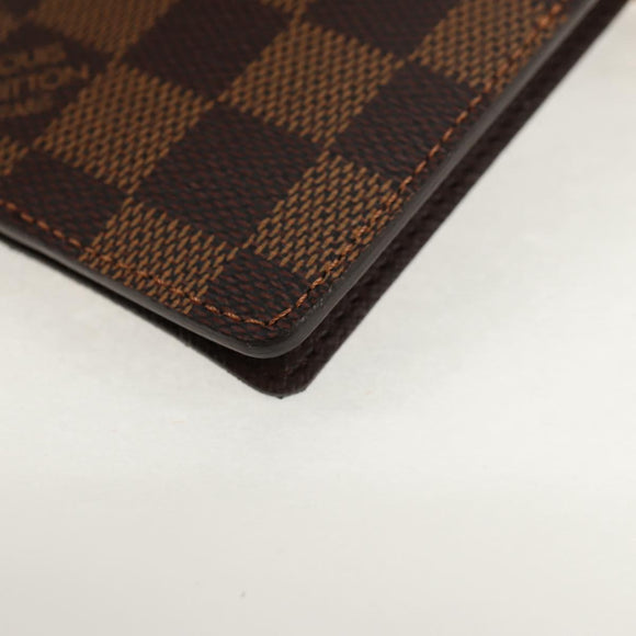 LOUIS VUITTON Damier Ebene Porte Cartes ID Bandouliere Case N60016 Auth 136567V