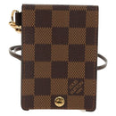 LOUIS VUITTON Damier Ebene Porte Cartes ID Bandouliere Case N60016 Auth 136567V-13