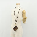 LOUIS VUITTON Damier Ebene Porte Cartes ID Bandouliere Case N60016 Auth 136567V-23