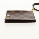 LOUIS VUITTON Damier Ebene Porte Cartes ID Bandouliere Case N60016 Auth 136567V-4