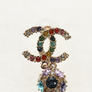 CHANEL Pierce metal Silver CC Auth 136569M-11