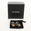 CHANEL Pierce metal Silver CC Auth 136569M-17