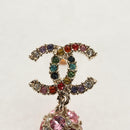 CHANEL Pierce metal Silver CC Auth 136569M-4