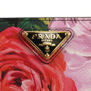 PRADA Bifold Wallet Leather Pink Auth 136570V-17