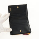 PRADA Bifold Wallet Leather Pink Auth 136570V-8