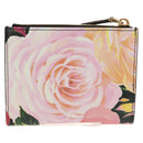 PRADA Bifold Wallet Leather Pink Auth 136570V-2