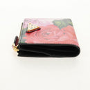 PRADA Bifold Wallet Leather Pink Auth 136570V-3