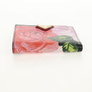 PRADA Bifold Wallet Leather Pink Auth 136570V-6