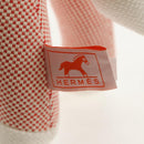 HERMES Cheval Honore Stuffed dog Cotton Orange Auth 136571M-12
