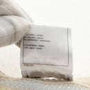 CHANEL Long Dress Shirt Wool Beige CC Auth 136572M-11