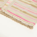 CHANEL Long Dress Shirt Wool Beige CC Auth 136572M-9