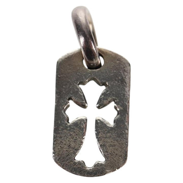 Chrome Hearts Tiny Cut Out Cross Charm Ag925 Silver Auth 136577M - 0