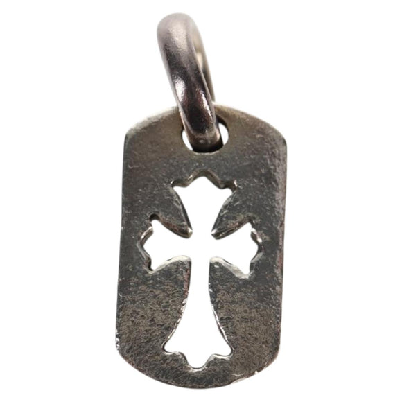 Chrome Hearts Tiny Cut Out Cross Charm Ag925 Silver Auth 136577M