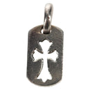 Chrome Hearts Tiny Cut Out Cross Charm Ag925 Silver Auth 136577M-3