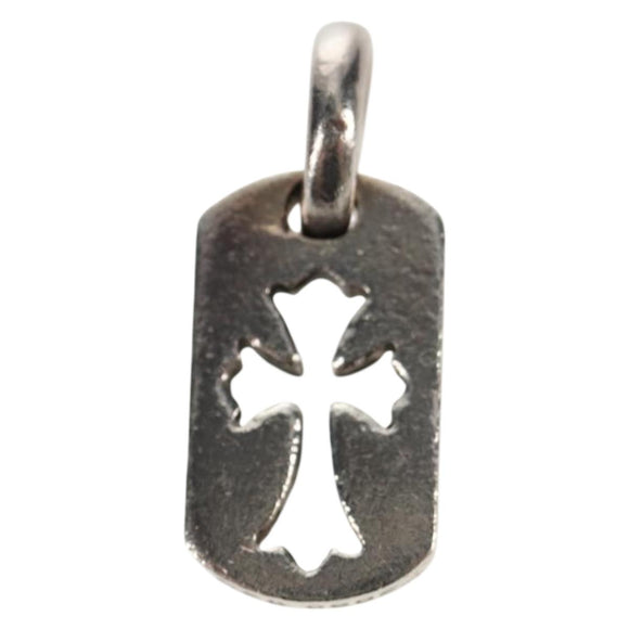 Chrome Hearts Tiny Cut Out Cross Charm Ag925 Silver Auth 136577M