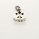 Chrome Hearts Tiny Cut Out Cross Charm Ag925 Silver Auth 136577M-7
