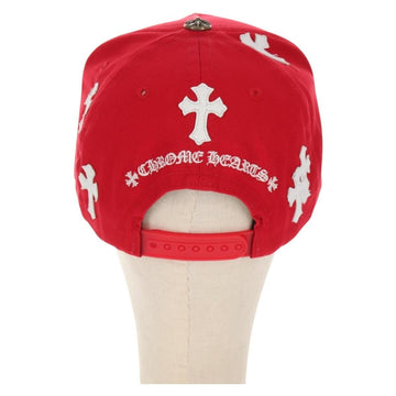 Chrome Hearts Baseball Cap Cotton Red Auth 136578M - 0