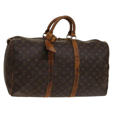 LOUIS VUITTON Monogram Keepall 50 Boston Bag M41426 LV Auth 136581