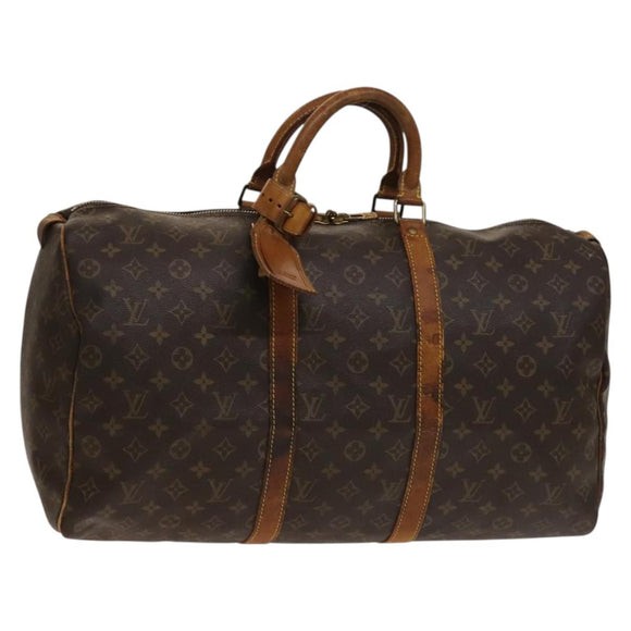 LOUIS VUITTON Monogram Keepall 50 Boston Bag M41426 LV Auth 136581
