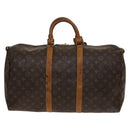 LOUIS VUITTON Monogram Keepall 50 Boston Bag M41426 LV Auth 136581-2