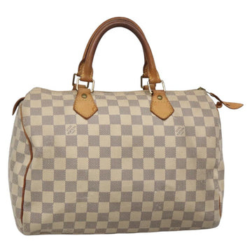 LOUIS VUITTON Damier Azur Speedy 30 Hand Bag N41533 LV Auth 136584
