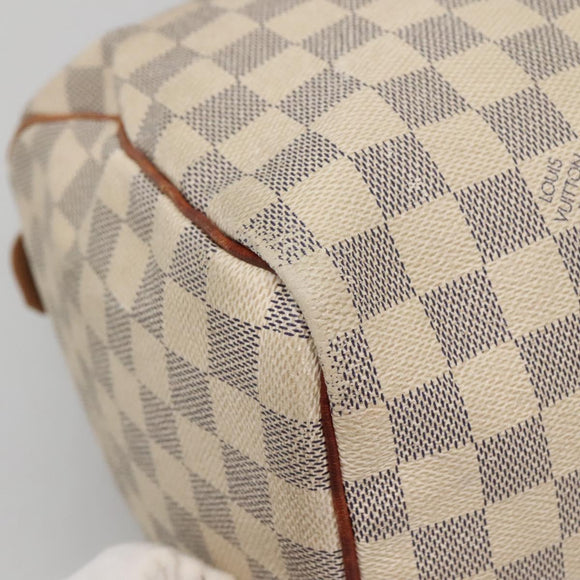 LOUIS VUITTON Damier Azur Speedy 30 Hand Bag N41533 LV Auth 136584