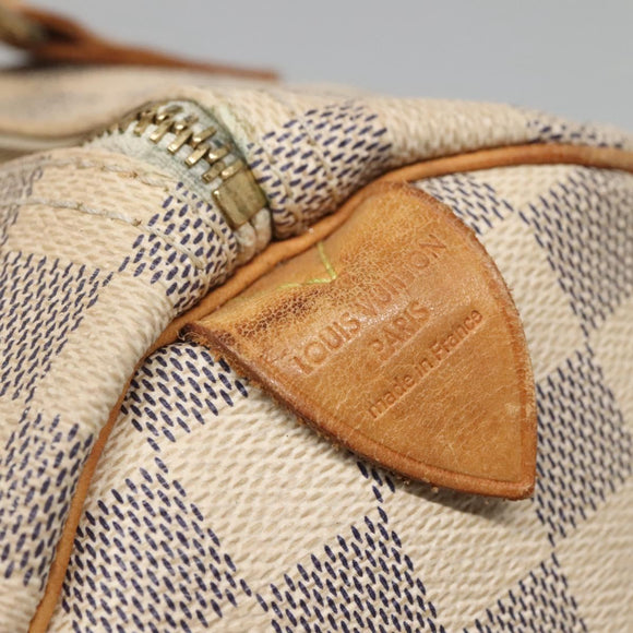 LOUIS VUITTON Damier Azur Speedy 30 Hand Bag N41533 LV Auth 136584