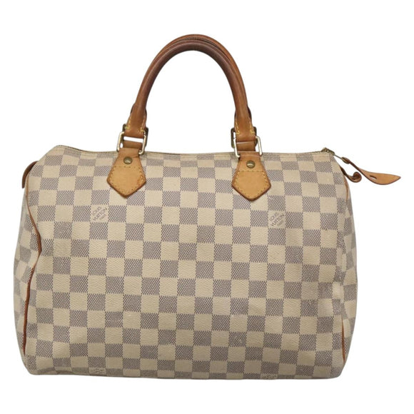 LOUIS VUITTON Damier Azur Speedy 30 Hand Bag N41533 LV Auth 136584