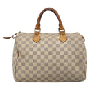 LOUIS VUITTON Damier Azur Speedy 30 Hand Bag N41533 LV Auth 136584-2