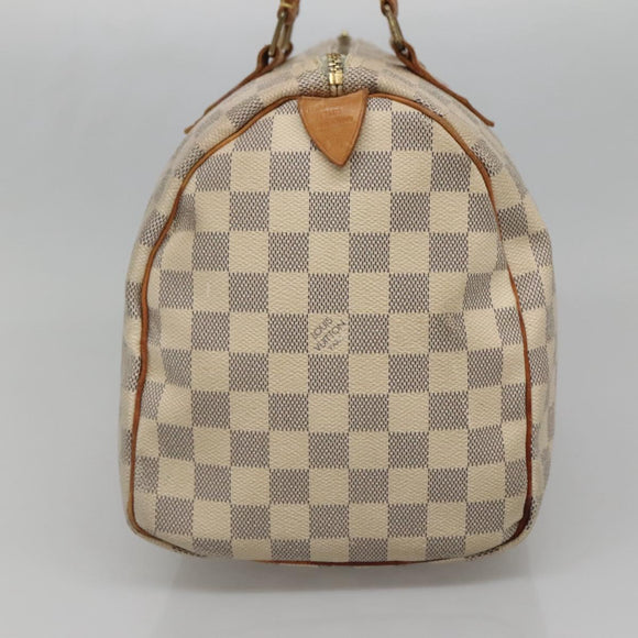 LOUIS VUITTON Damier Azur Speedy 30 Hand Bag N41533 LV Auth 136584