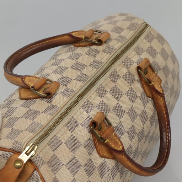 LOUIS VUITTON Damier Azur Speedy 30 Hand Bag N41533 LV Auth 136584