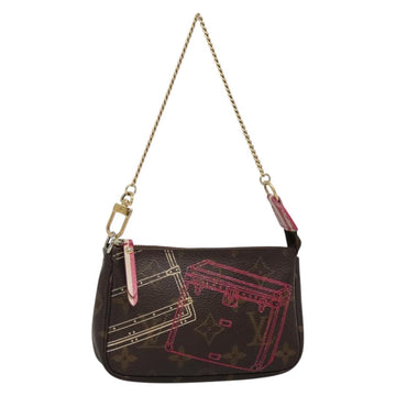 LOUIS VUITTON Christmas Only Mini Pochette Accessoires Pouch M58501 Auth 136593