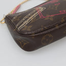 LOUIS VUITTON Christmas Only Mini Pochette Accessoires Pouch M58501 Auth 136593-15