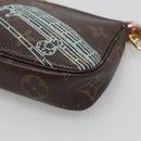 LOUIS VUITTON Christmas Only Mini Pochette Accessoires Pouch M58501 Auth 136593-16