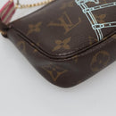LOUIS VUITTON Christmas Only Mini Pochette Accessoires Pouch M58501 Auth 136593-17